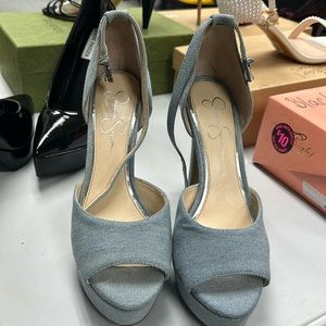 Denim Heel Shoe